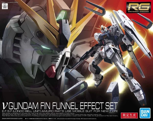 RG 1/144 GUNDAM NU GUNDAM + FIN FUNNEL EFFECT SET 1/144 1